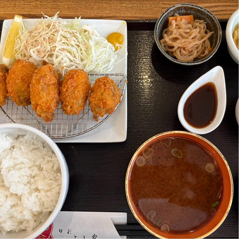 カキフライ定食(旬彩 よし家)