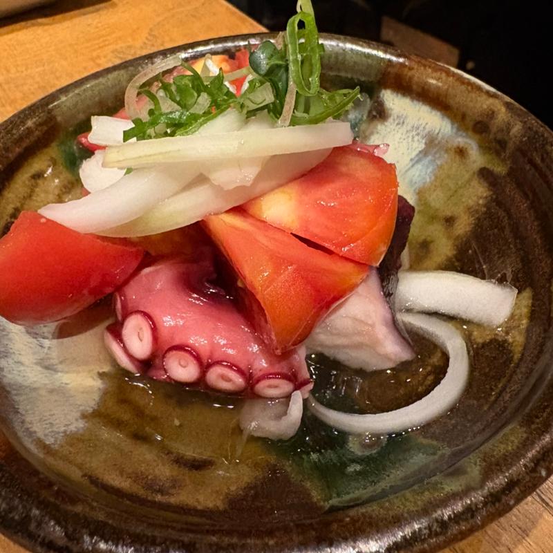 トマトとタコの甘酢漬け(のいえ)