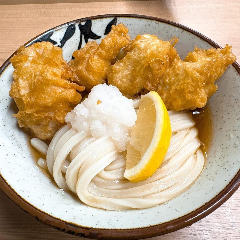 とり天ぶっかけ 冷(麦香うどん)