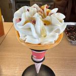 ハニーソフトクリーム(はちみつとミードのはちみつ工房)