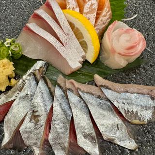 刺身三種盛り(天晴水産 ぽっぽ家)