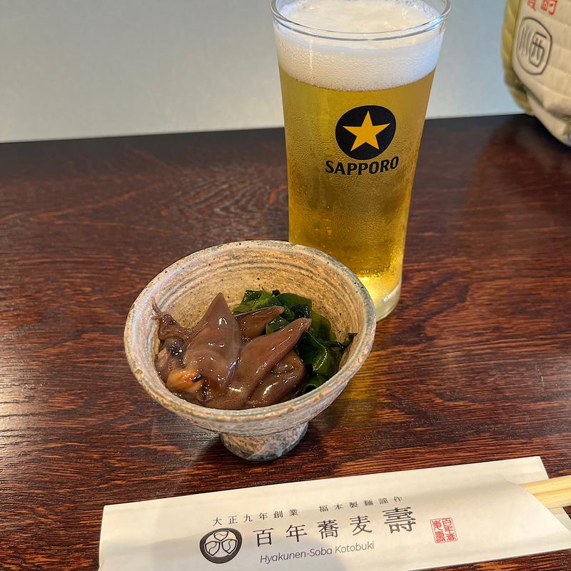 ホタルイカ丸中醤油漬け(【立ち呑み蕎麦】百年蕎麦壽)