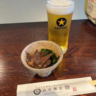 ホタルイカ丸中醤油漬け(【立ち呑み蕎麦】百年蕎麦壽)