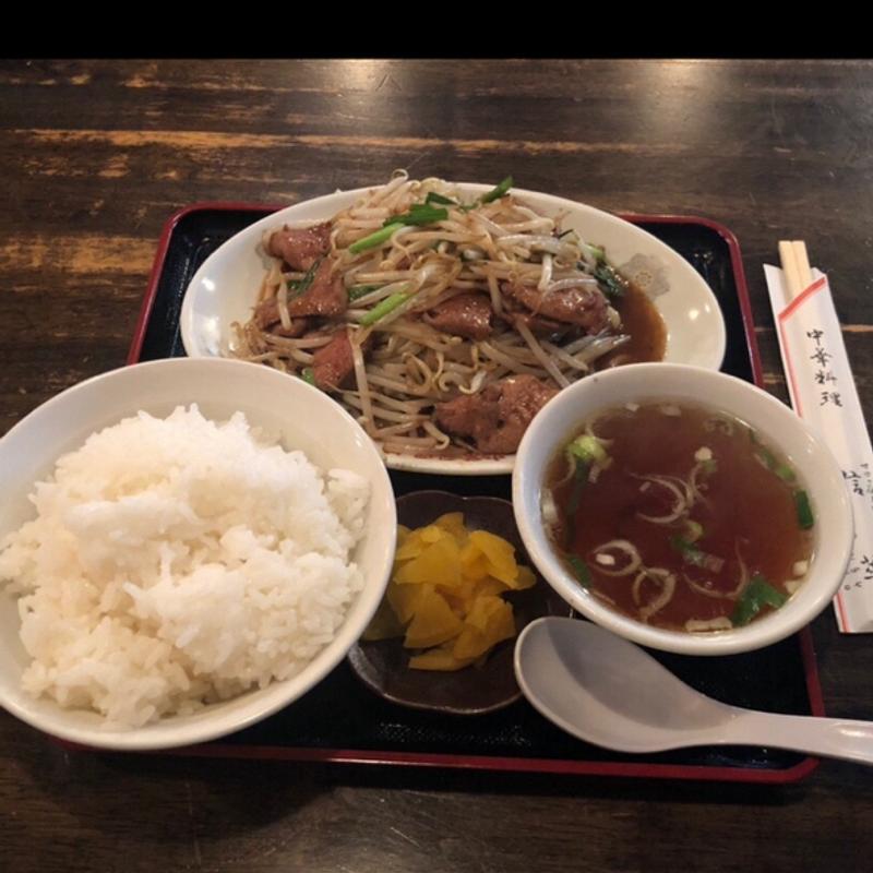 ニラレバ定食(信華)