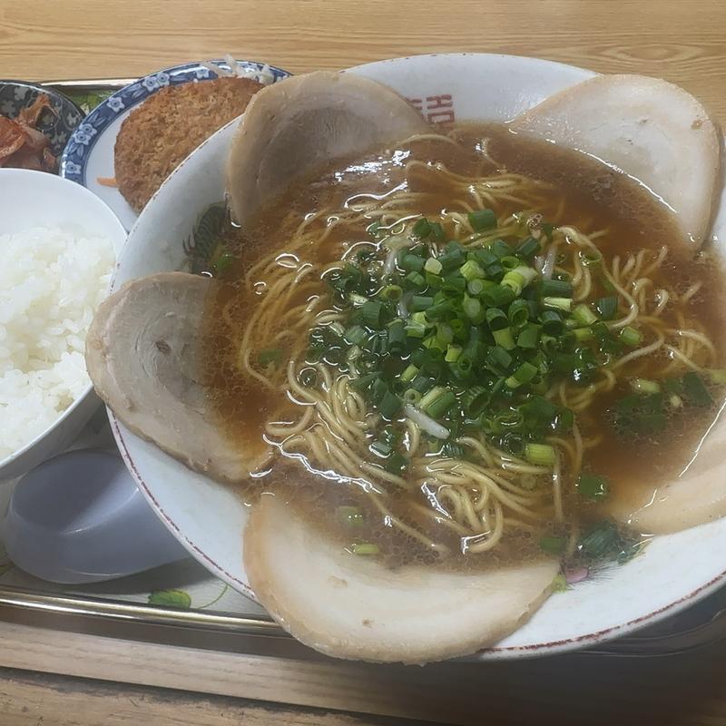 チャーシューメン定食(あおきラーメン )