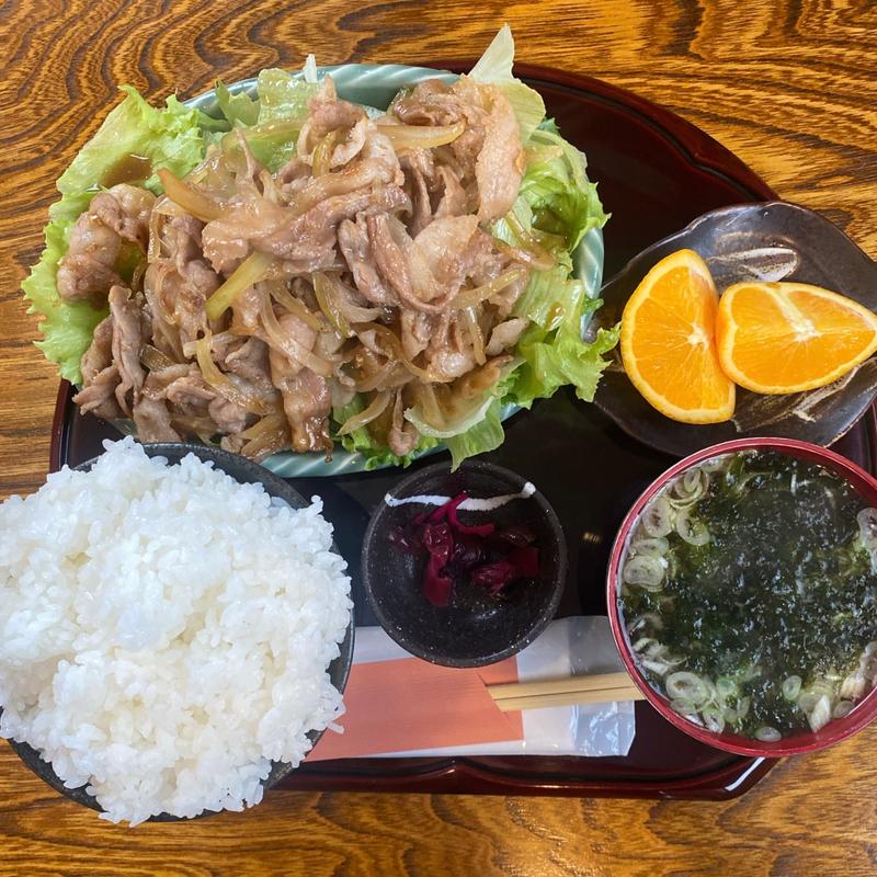 生姜焼定食(千の月 （せんのつき）)