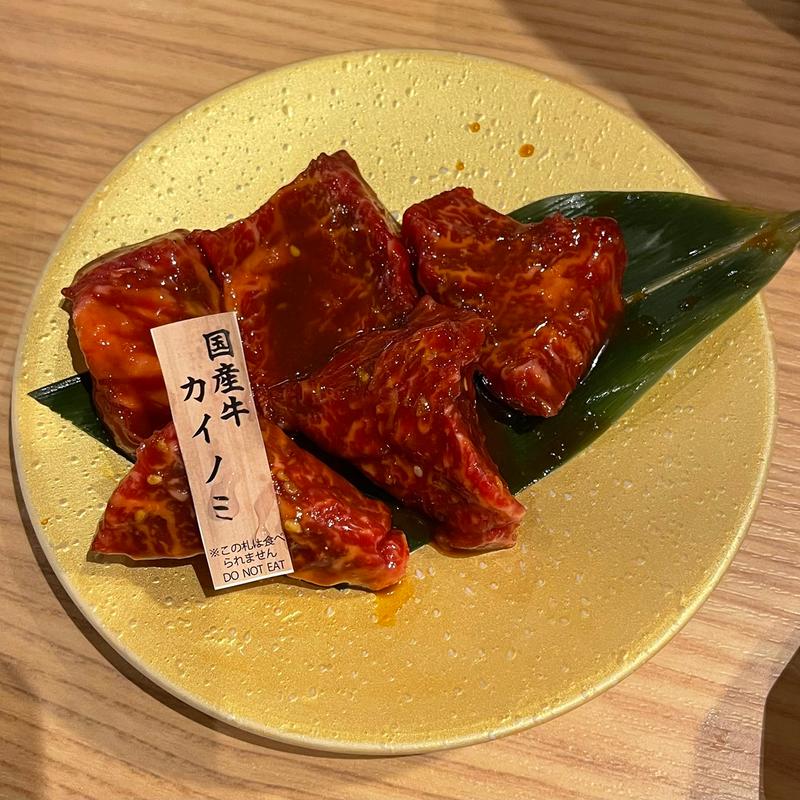 国産牛上赤身(カイノミ)タレ(焼肉ホルモンまるよし精肉店 新福島店)