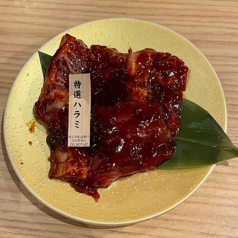 旨辛特選時ハラミ(焼肉ホルモンまるよし精肉店 新福島店)