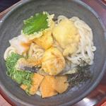 鶏天と玉子天の ぶっかけうどん(杬之蔵 イオンモール京都桂川店 （モトノクラ）)
