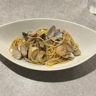 海の幸和風仕立てパスタ