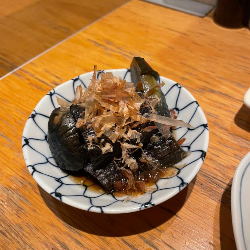 なすの揚げ浸し(串カツどて煮 然)