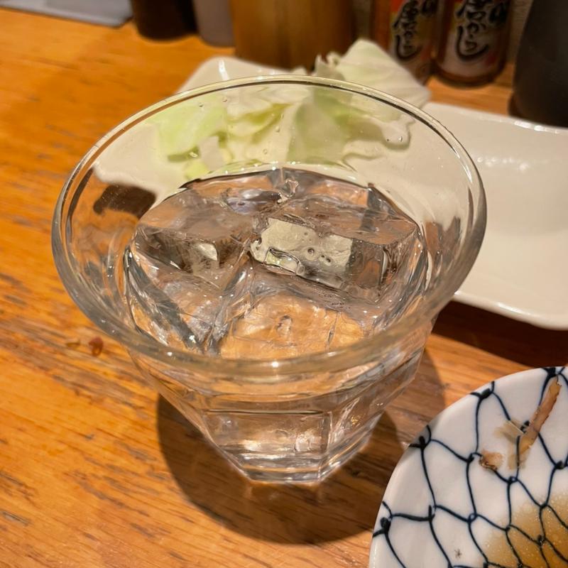 麦焼酎 銀の水(串カツどて煮 然)