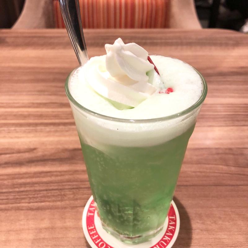 メロンクリームソーダ(高倉町珈琲 大宮店)