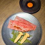 松茸とザブトンのすき焼き