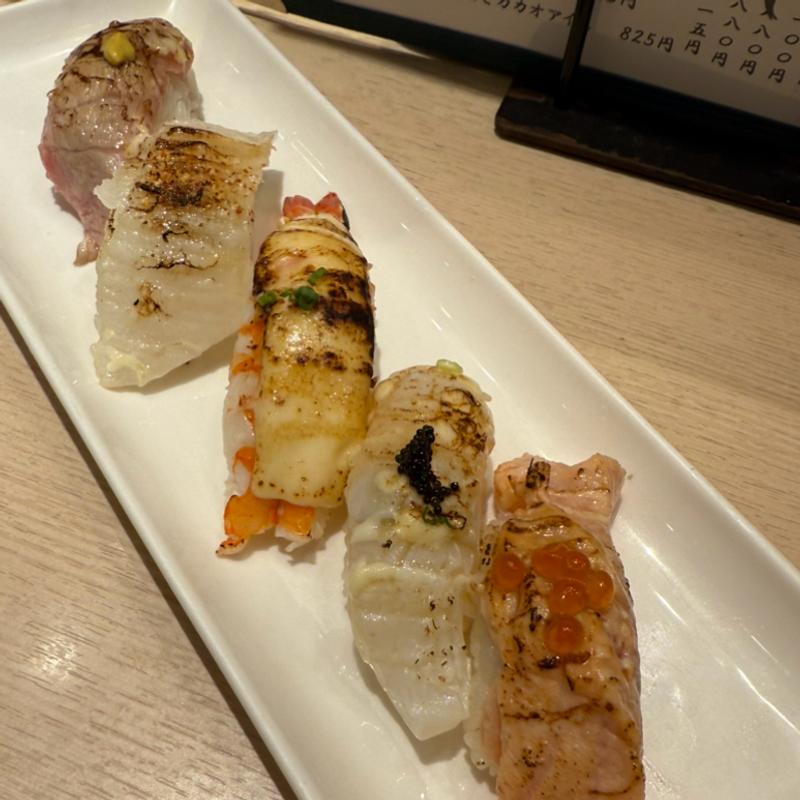 炙りづくし(梅丘寿司の美登利 赤坂店)