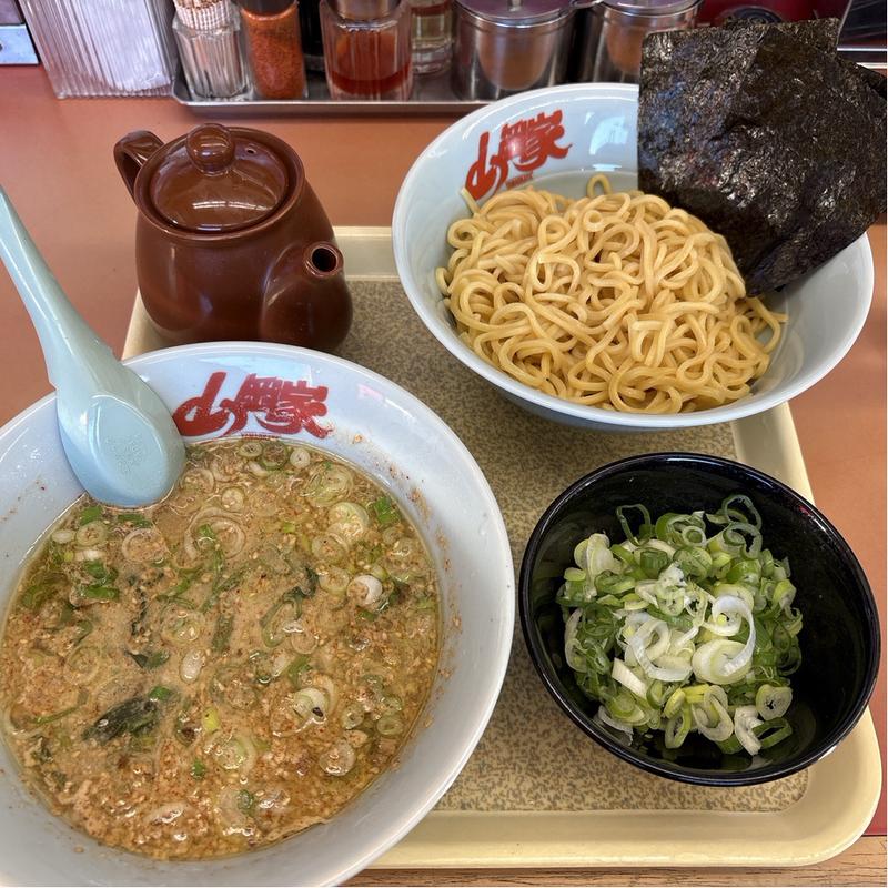 醤油つけ麺　薬味ネギ(ラーメン山岡家 越谷レイクタウン店)
