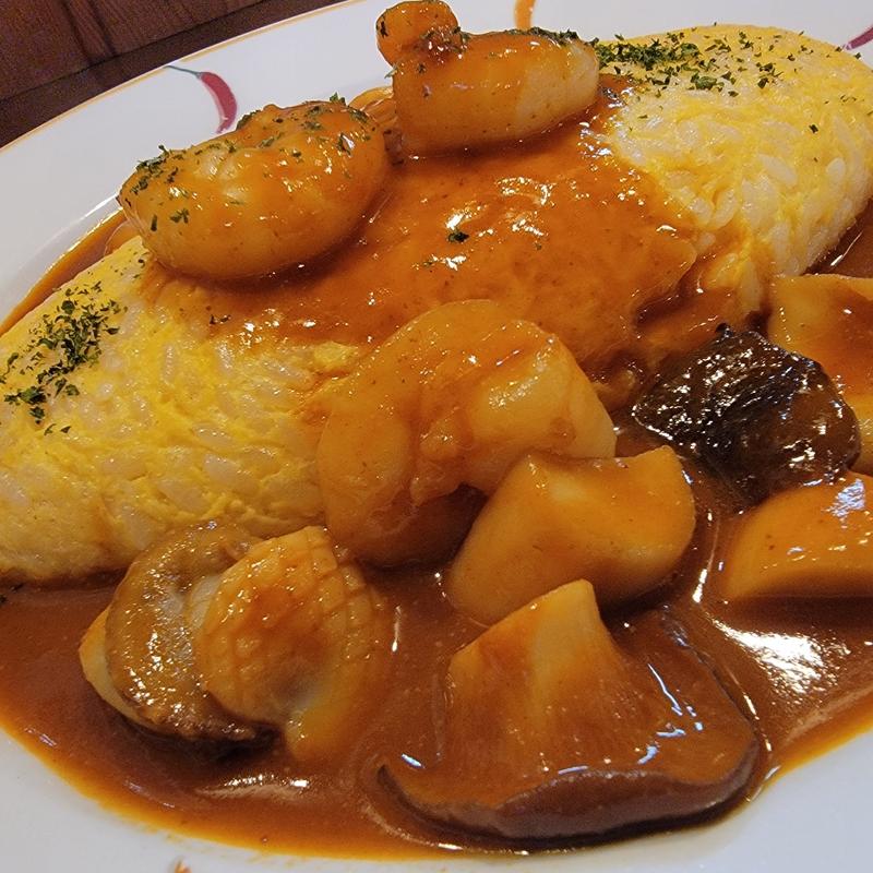 アメリカンソースのオムライス(厨 Sawa)