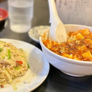 麻婆単品カラク&半チャーハン(綿徳)