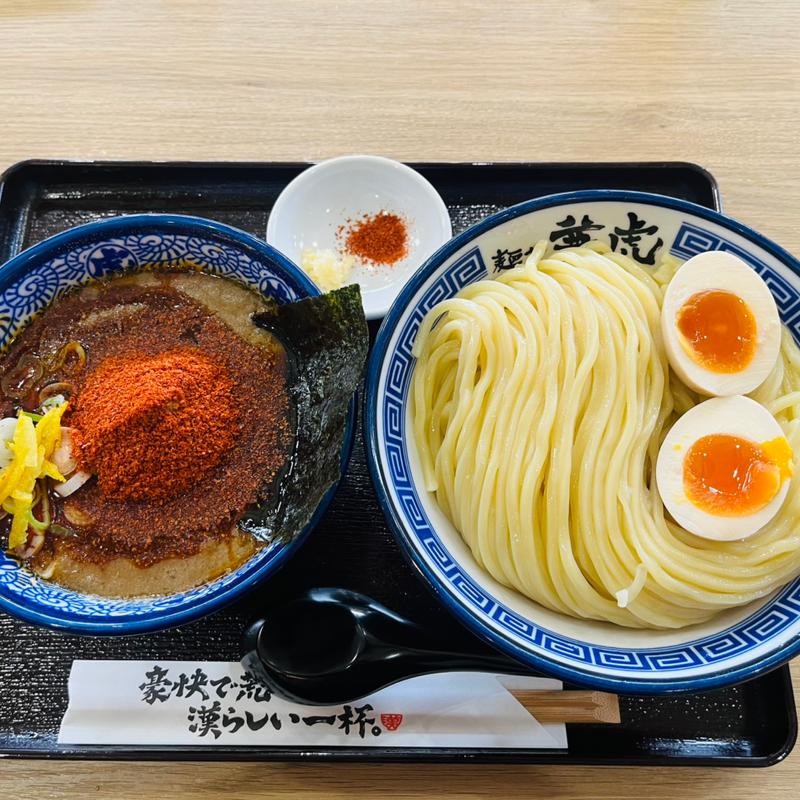 味玉辛辛つけ麺 大盛 (麺や兼虎 鳥栖プレミアム・アウトレット店)