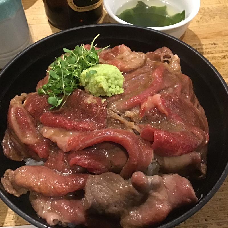 牛丼　1・5倍　玉子付き(博多炊き餃子　池ぽん)
