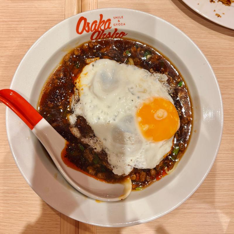 お月見肉あんかけ炸醬麵（ジャージャーメン）(大阪王将 品川シーサイドフォレスト店)