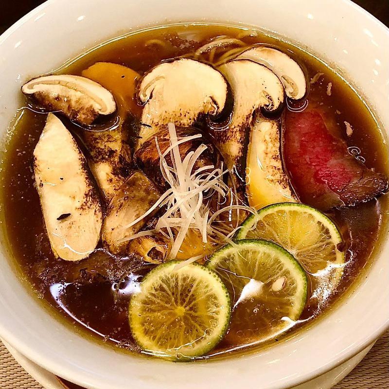 極上松茸らぁ麺(自家製麺 MENSHO TOKYO)