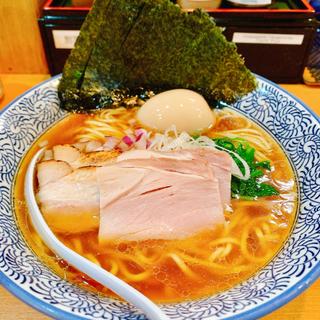 味玉入り蛤と鰹中華そば醤油