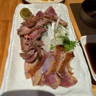 地鶏のタタキ(博多ラーメン弐代目 清水屋)