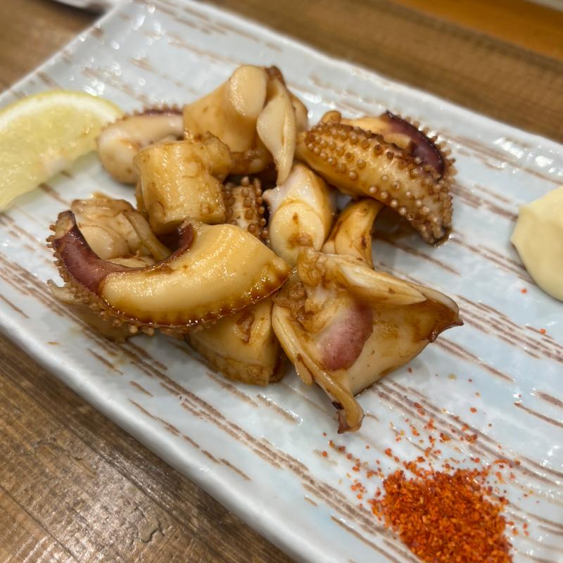 ゲソの醤油焼き(千成寿司本店)