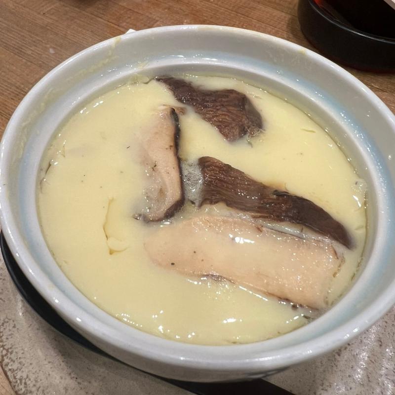 松茸の茶碗蒸し(千成寿司本店)