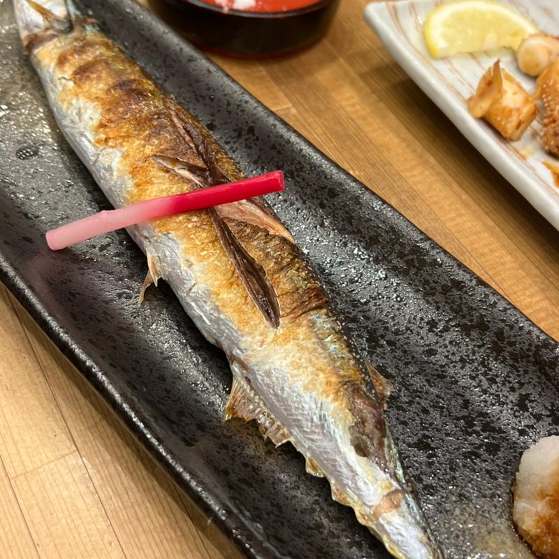 秋刀魚の塩焼き(千成寿司本店)