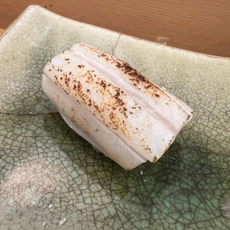 炙りタチウオの握り(千成寿司本店)