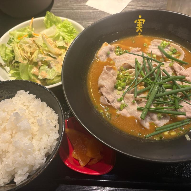 豚しゃぶスープかれー定食(麺酒房 実之和 赤坂店)