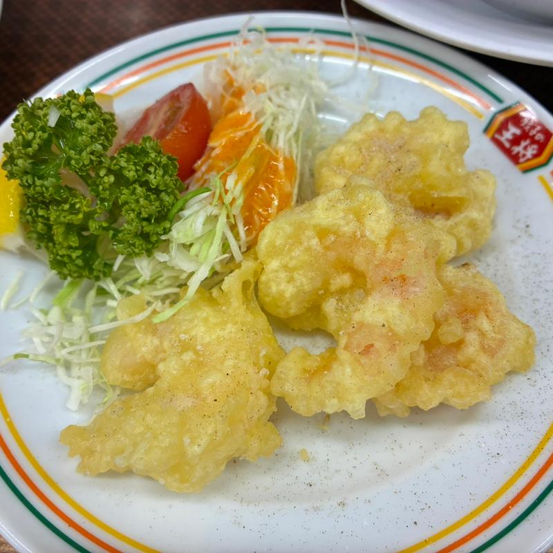 海老の天ぷら（ジャスト）(餃子の王将 草津駅前店 （ギョウザノオウショウ）)
