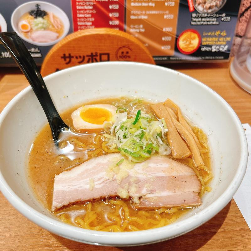 味噌ラーメン　ハーフサイズ(空 新千歳空港店)