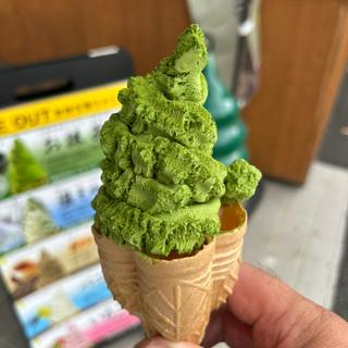 ソフトクリーム(お抹茶)(和束茶カフェ )
