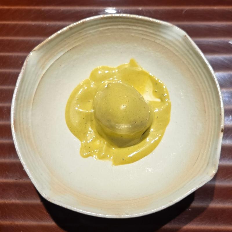 肝ソース 追いシャリ(鮨在)