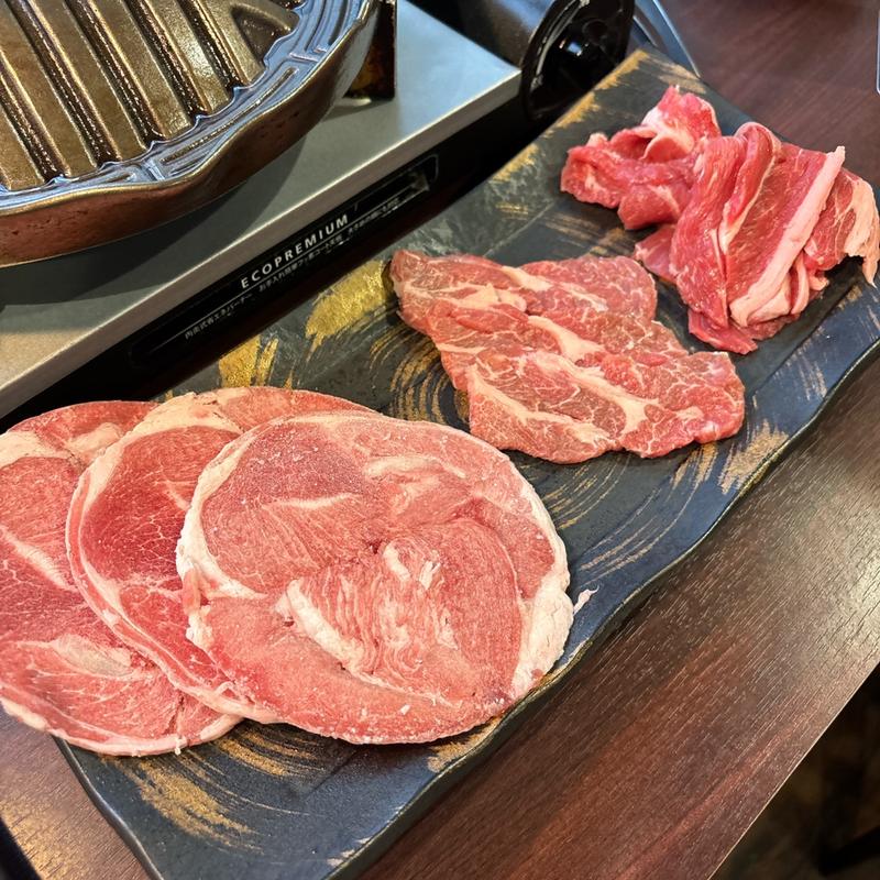 ラム3種盛り(箱館ジンギスカン 羊の家)