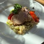 バーチカ風大麦リゾット、豚肉のロースト(豚肉)(「ミシュカ」キッチン＆バー)