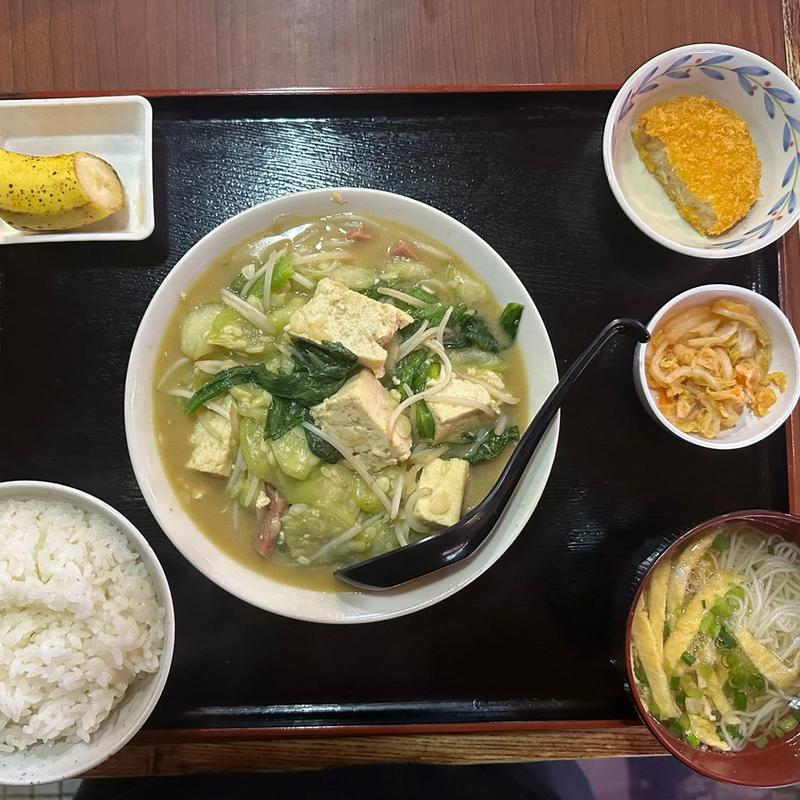 Bランチ ヘチマの味噌炒め定食(慈伴賜 )