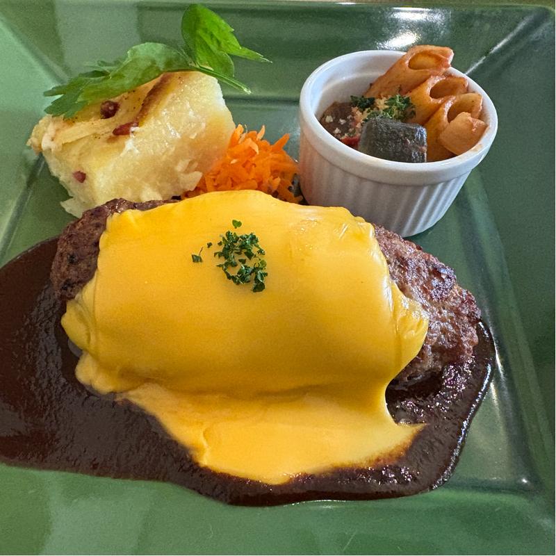 Aランチ　黒毛和牛ハンバーグ　デミグラス(ばぁーぐばーぐ)