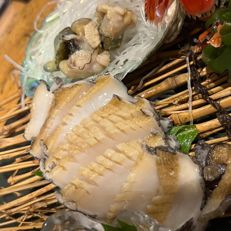 蝦夷鮑刺身(居酒屋 天金 （てんきん）)