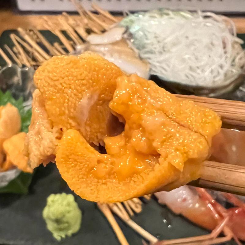 バフン雲丹刺身(居酒屋 天金 （てんきん）)