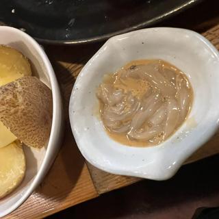 北あかりのじゃがバターと塩辛のセット