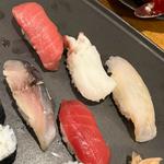 寿司盛り　中トロ　北海だこ　平目　シメサバ　赤身(居酒屋 天金 （てんきん）)