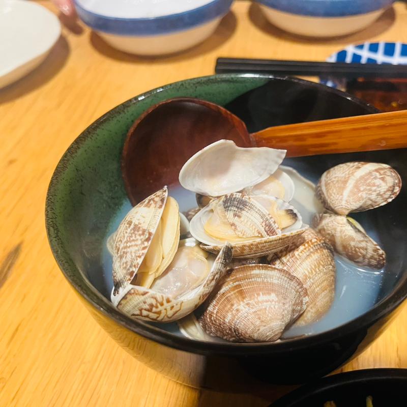 アサリの酒蒸し(串ぼうず)