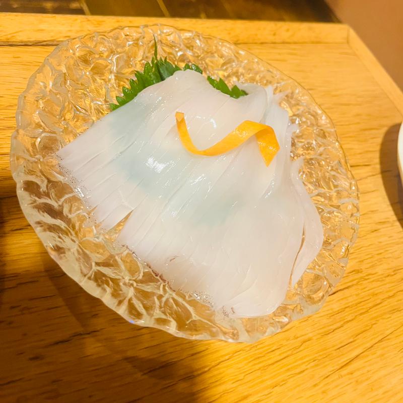 松前朝いか刺身(串ぼうず)