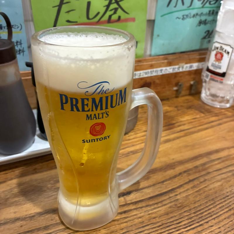 神泡 プレミアムモルツ(立呑み 三日月)