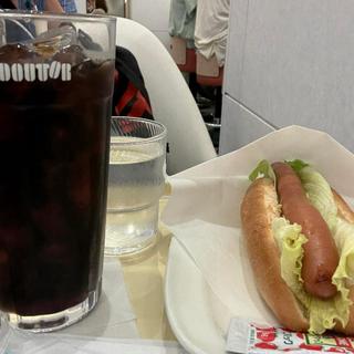 レタスドッグ アイスコーヒーセット(ドトールコーヒーショップ 京王仙川店)