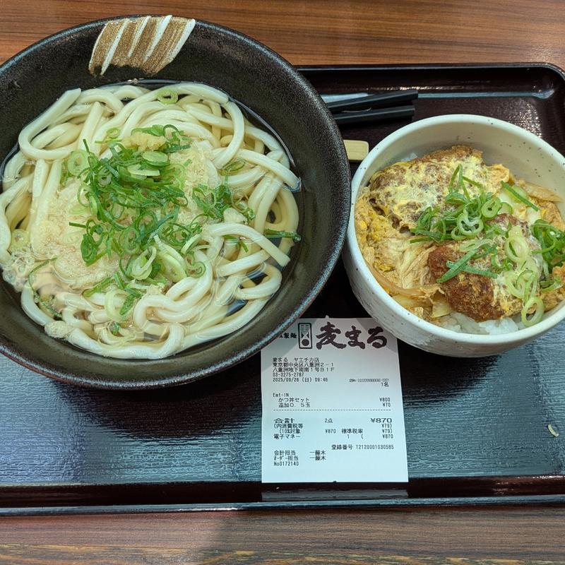 カツ丼セット　中(讃岐製麺 麦まる 八重洲地下街南口店)